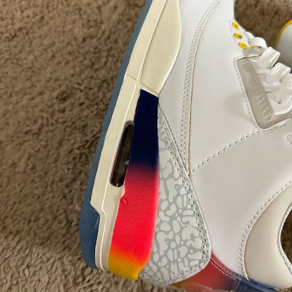 Jordan 3 j balvin Medellin sunset size 8 men - Picture 4 of 7